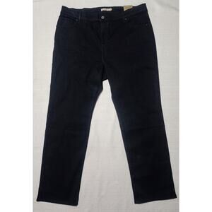 Levi's 724 high rise slim straight jeans size 38''x41'' women's black